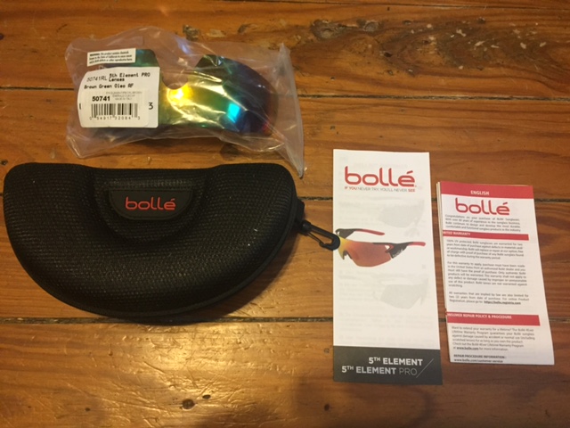 Bolle 5th Element Cycling Sunglasses Opened Packaging