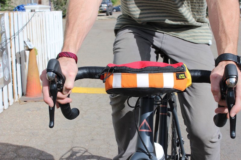 Green Guru Gear HIPSTER-HIP-PACK-BIKE-BAG On Bike