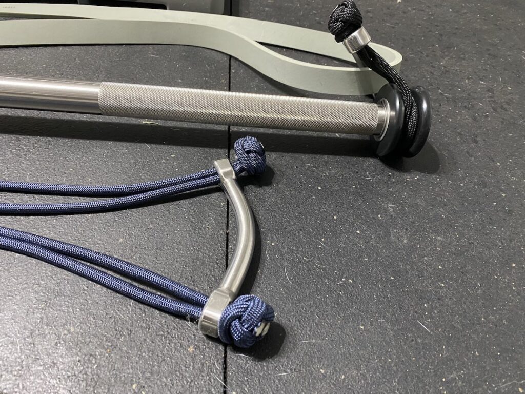Harambe System close up of pulley and cords