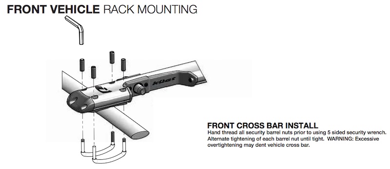 Kuat Front Vehicle Rack Mount