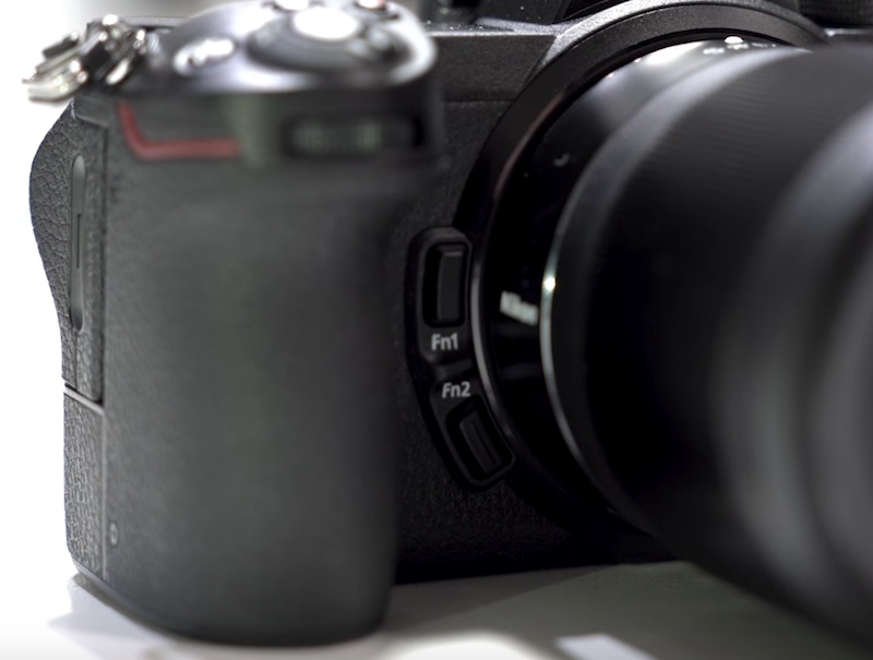 Nikon Z Mirrorless Camera Fn1 & Fn2 function keys