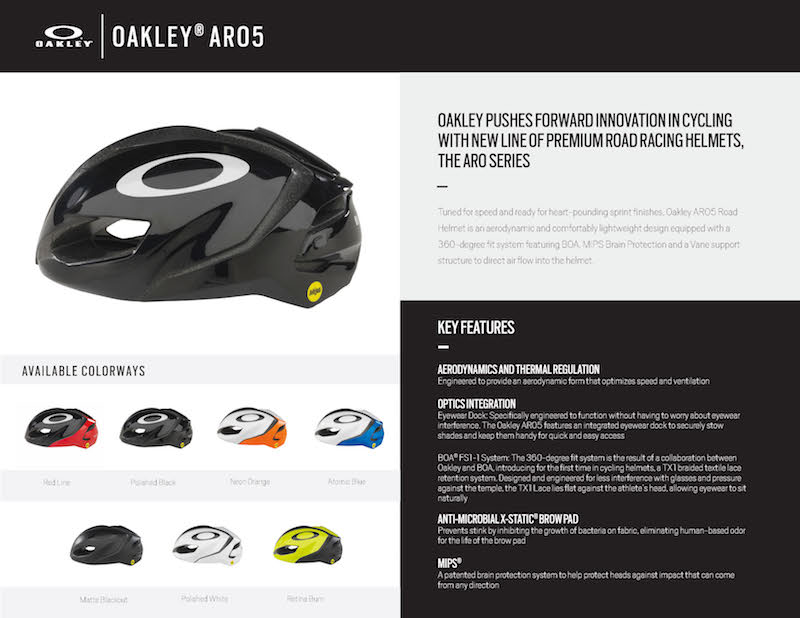 Oakley ARO5 Cycling Helmet