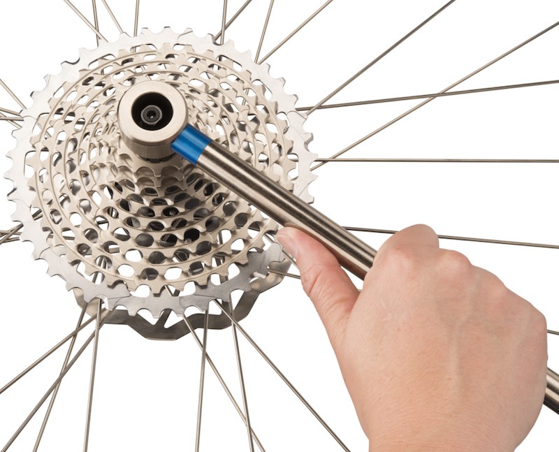 Park Tools FR-5H Cassette Lockring With Handle On Cassette