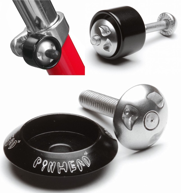 Pinhead seatpost and headset locks