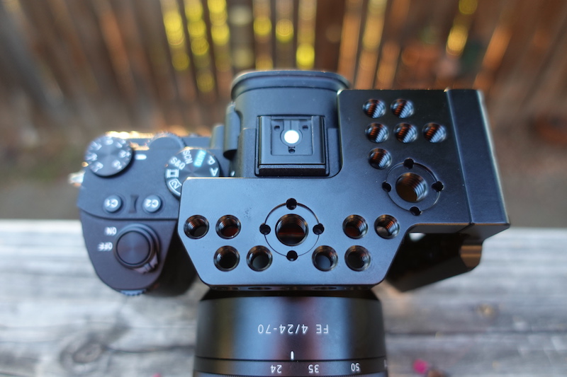 Smallrig Half Cage Sony A7iii Top View