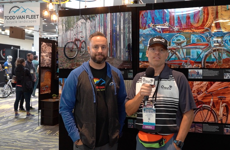 Todd Van Fleet bicycle Art Interbike 2018
