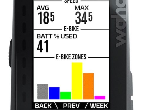 Wahoo Announces ANT+ LEV Integration For E-Bikes
