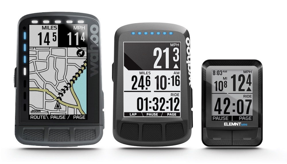 Wahoo Cycling Computer ELEMNT ROAM vs ELEMNT Bolt vs ELEMNT Mini