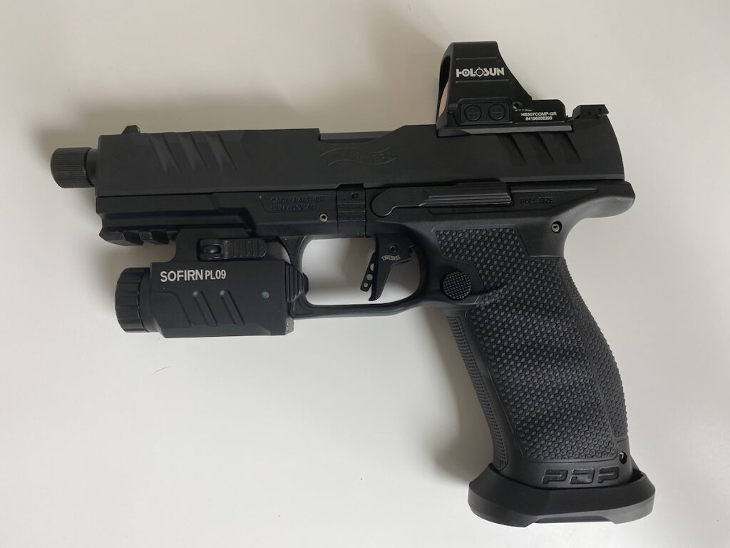 Walther-with-a-SOFIRN-PL09-1600-light-attachment