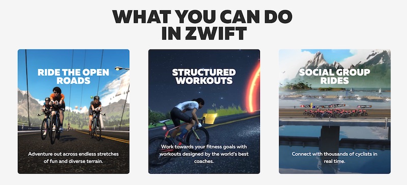 Zwift Apple TV Trainer Rides